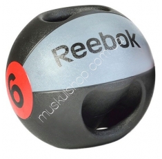 Медбол с двумя ручками Reebok RSB-10126. Магазин Muskulshop