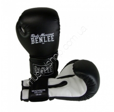 Перчатки Benlee Rocky Marciano 194021 blk/wh 10oz. Магазин Muskulshop