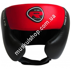 Боксерский шлем тренировочный RDX Red/White. Магазин Muskulshop