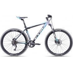 Велосипед СТМ Quadra 3.0 matt black light blue. Магазин Muskulshop
