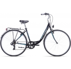 Велосипед СТМ Rita 1.0 black light blue. Магазин Muskulshop