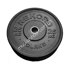 Бамперный диск Rekord 25 кг BP-25. Магазин Muskulshop