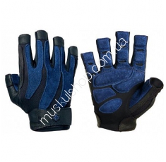 Перчатки Harbinger BioForm Black-Blue 131512. Магазин Muskulshop