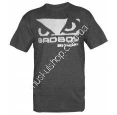 Футболка Bad Boy Charcoal-White 210403 S. Магазин Muskulshop
