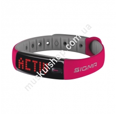Фитнесс-браслет Activo Pink-Gray Sigma Sport 22912. Магазин Muskulshop