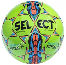 Футбольный мяч Select Futsal Master shiny green. Магазин Muskulshop